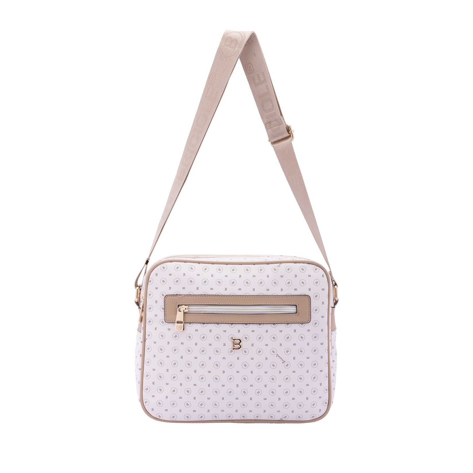 Borsa a tracolla da donna - Modello Iduna - Ecopelle e poliestere - 24.0 x 29.0 x 11.0 cm