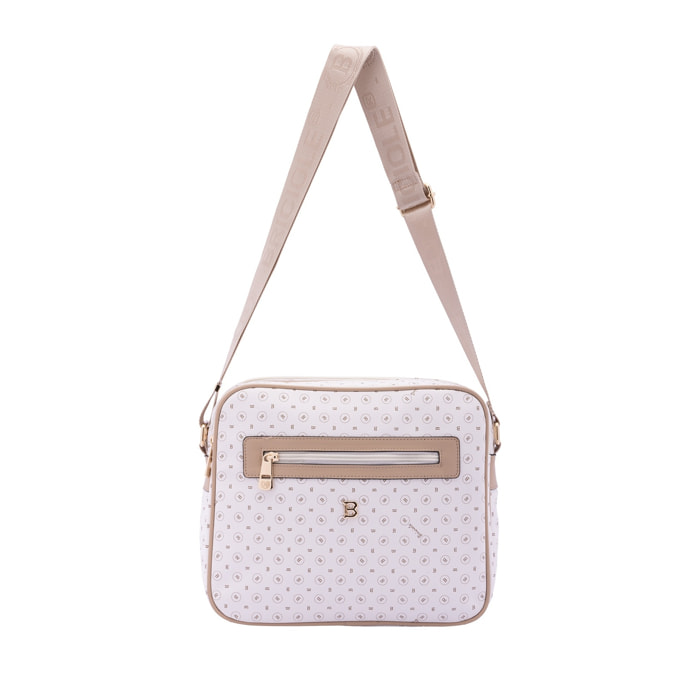 Borsa a tracolla da donna - Modello Iduna - Ecopelle e poliestere - 24.0 x 29.0 x 11.0 cm