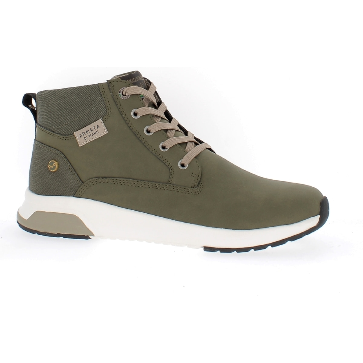 Armata di Mare Scarpe Uomo Stivaletti Casual Stringati con Soletta Rimovibile in Memory Foam AMU W23N418 Military