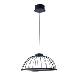 Forlight Colgante Cercle LED 24W Blanco Neutro - 4000K Negro para Interior de Techo en Comedor, Salón, Cocina