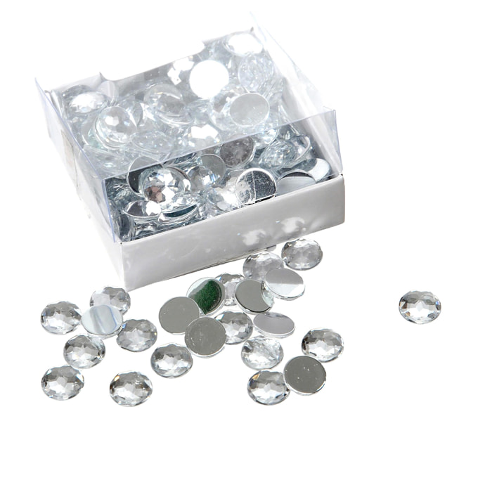 Diamanti strass 100 pezzi. Altezza 7 Cm - Pezzi 6 - 7X7X2cm - Colore: Incolore - Bianchi Dino - Decorazioni Varie