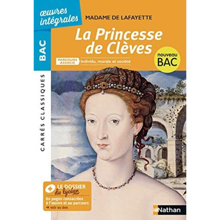 Helms, Laure | La Princesse de Clèves de Mme de Lafayette - BAC Français 1re 2022 - Parcours associé Individu, morale et société - édition intégrale prescrite - Carrés Classiques Oeuvres Intégrales | Livre d'occasion