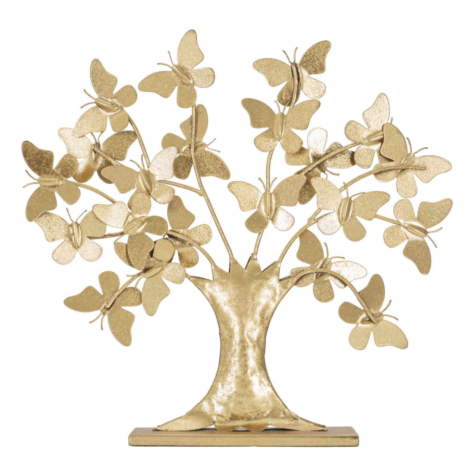 ALBERO DELLA VITA CON FARFALLE GLAM CHARME1921 DORATO