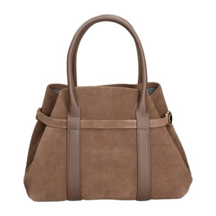 Borsa a mano da donna Made in Italy - Modello Lumina Lux - 100% pelle - 28.0 x 20.0 x 13.0 cm