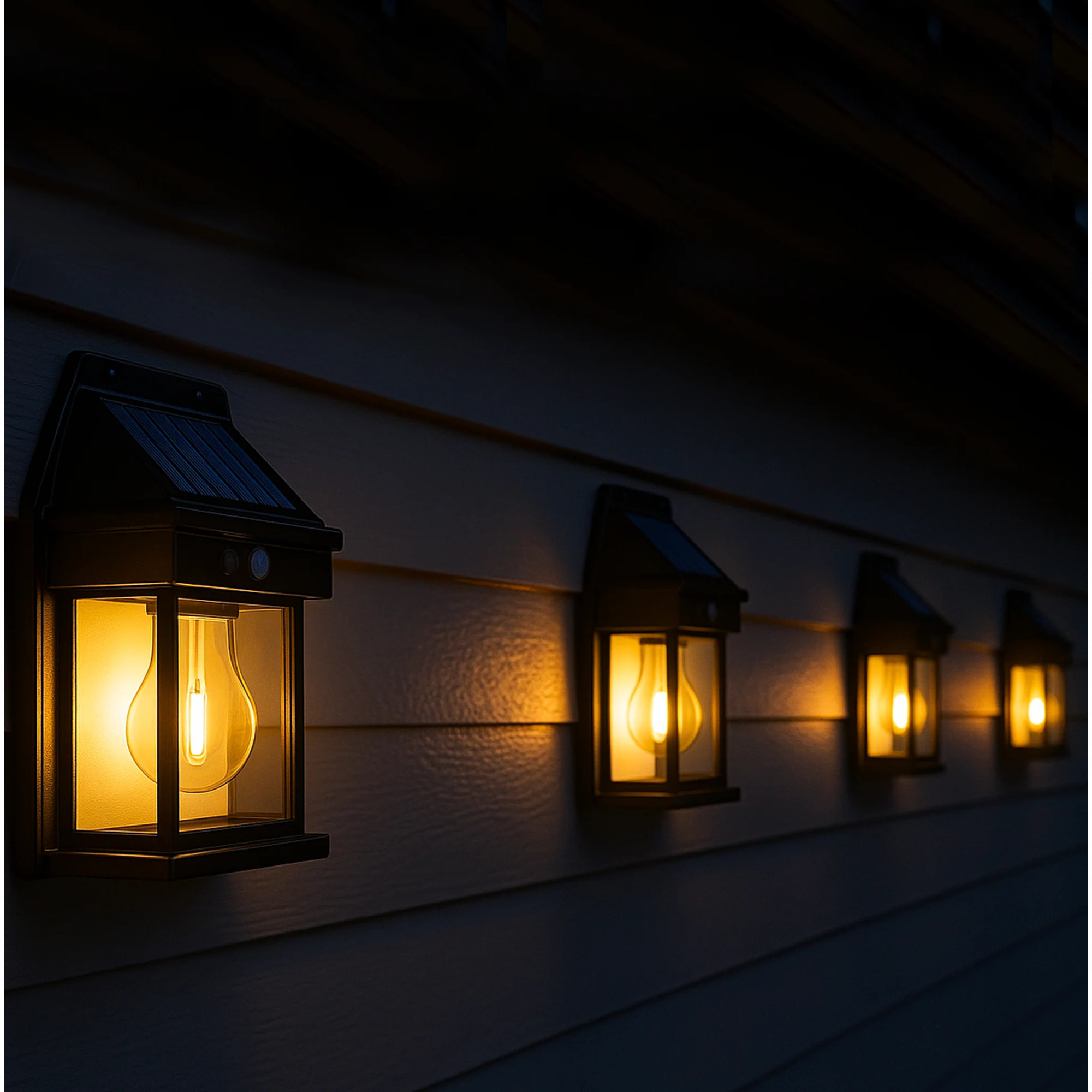 4 Applique solaire sensor SUNFLARE 100LM