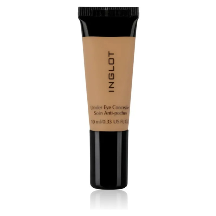 INGLOT Under Eye Concealer 94, Corrector de maquillaje de cobertura media alta, Modulable, Cremoso e hidratante con vitamina E, Formula vegana, Color: Beige oscuro con subtono calido, Pieles oscuras. 10ml