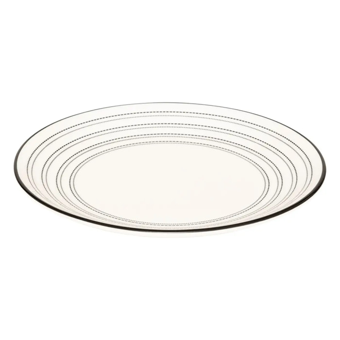 Assiette dessert Lunova blanc D19xH2,1cm