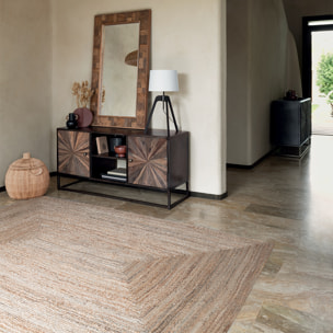 Miroir "Ori" - bois d'acacia et verre - 70x115 cm