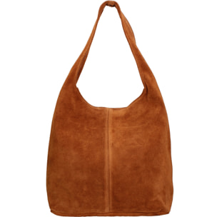 Borsa a mano da donna Made in Italy - Modello Valeria Chic - 100% pelle - 40.0 x 35.0 x 15.0 cm