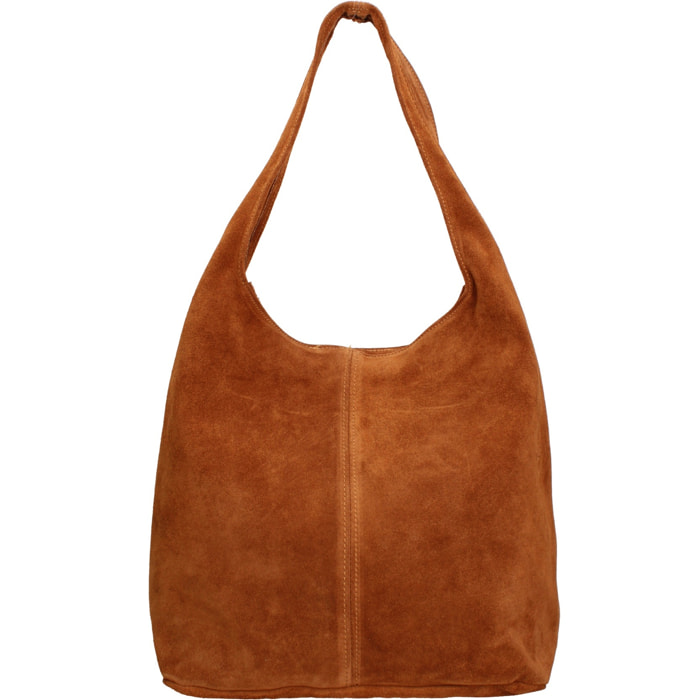 Borsa a mano da donna Made in Italy - Modello Valeria Chic - 100% pelle - 40.0 x 35.0 x 15.0 cm