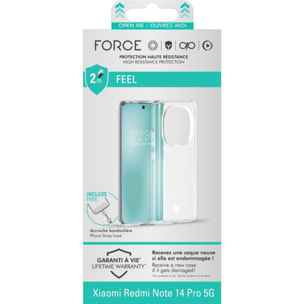Coque FORCE CASE Redmi Note 14 Pro 5G Transparente