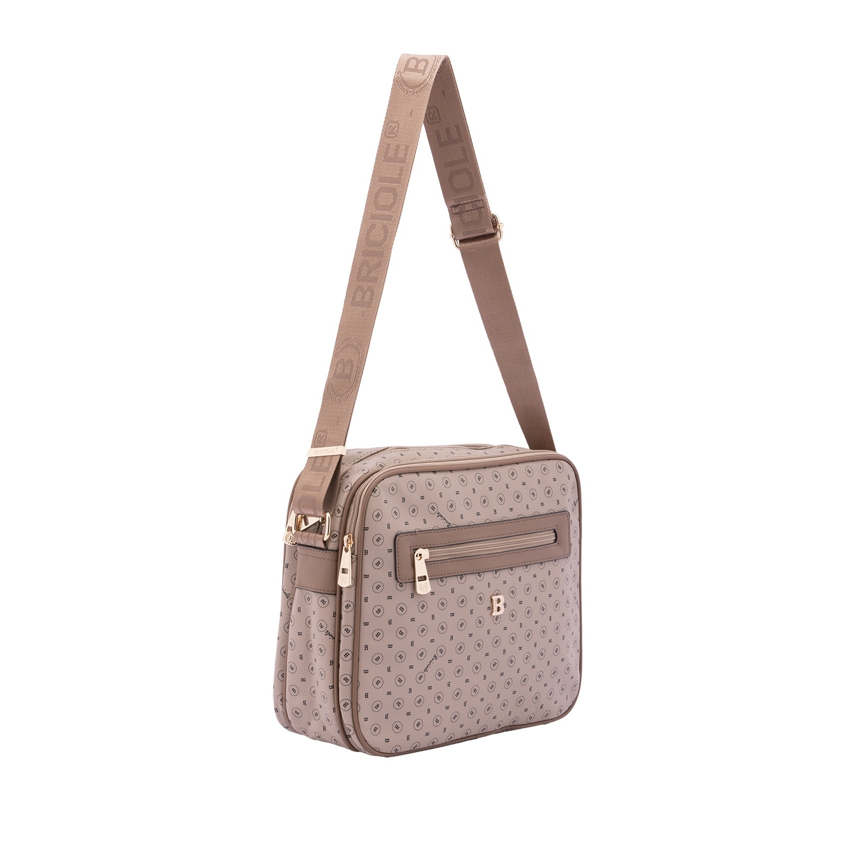 Borsa a tracolla da donna - Modello Iduna - Ecopelle e poliestere - 24.0 x 29.0 x 11.0 cm