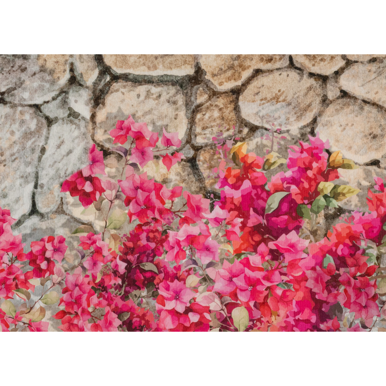 Tappeto Passatoia Cucina Sprinty Disegno Bouganville