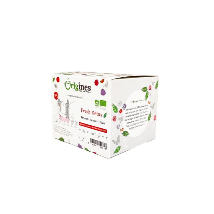 Thé Vert Bio Fresh Detox - Chine - Infusettes 15x2g