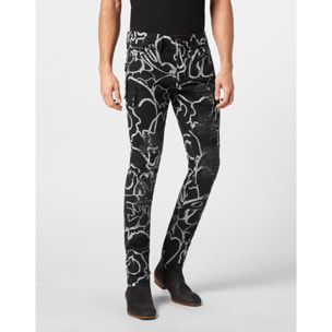 PHILIPP PLEIN Vaqueros de corte recto SKULL&BONES