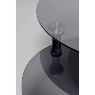 Table basse Twist noire 90cm Kare Design