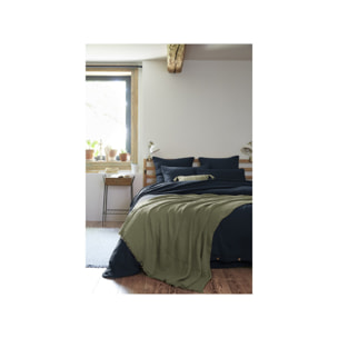 Plaid 180x220 cm en gaze de coton avec franges - GAIA