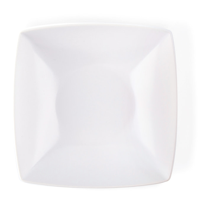 Set 6 piatti fondi Excelsa Eclipse, ceramica, bianco matte