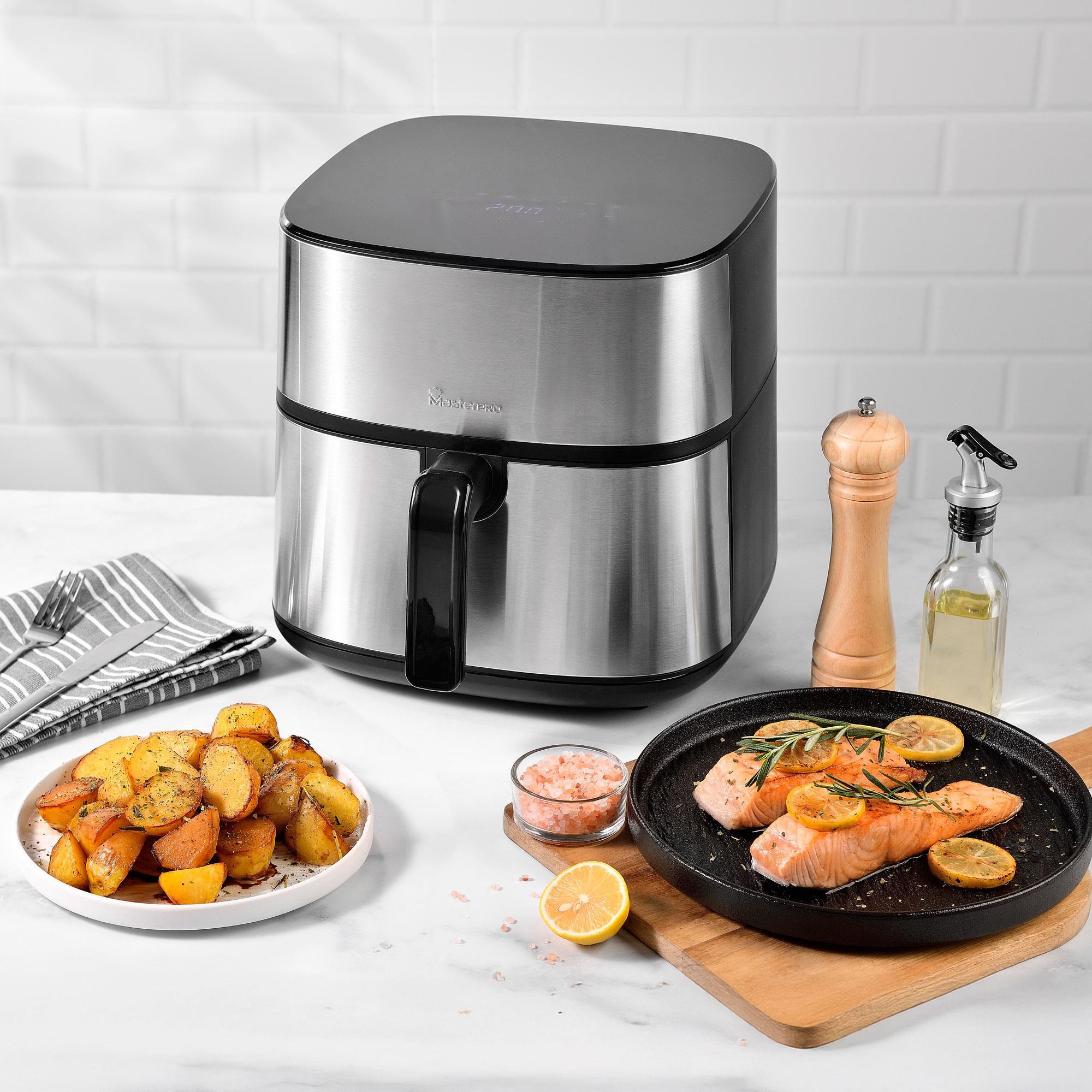 MasterPRO SURROUND 800 Freidora de Aire 8L 2000W / Sistema Calentamiento Dual / Pantalla táctil LED / 11 Programas de Cocción