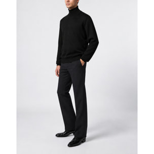 PHILIPP PLEIN Jersey de cuello alto de manga larga MONOGRAM