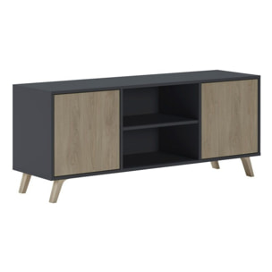 Mueble TV Wind 140 Gris Antracita - Puccini