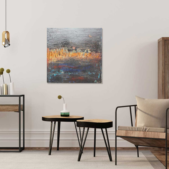 Tableau gris d'argent Tableau plexiglas