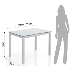 Tomasucci table extensible FAST WHITE Blanc