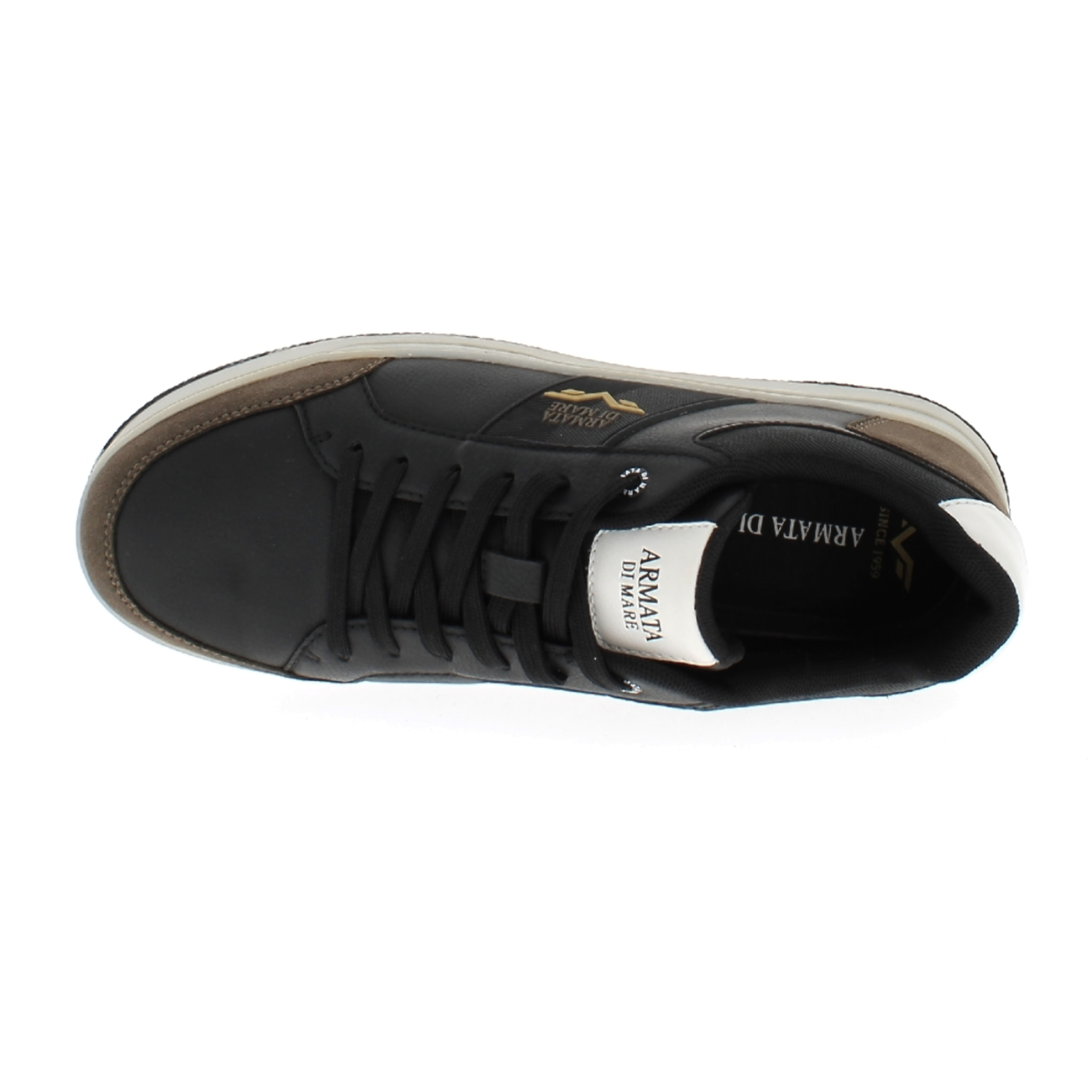 Armata di Mare Scarpe Uomo Sneakers Basse Stringate con Soletta Rimovibile in Memory Foam AMU W24N621 Black