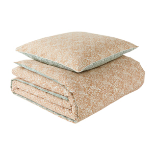 Parure de lit Housse de couette +Taie rectangle en percale de coton, JAIPUR, Multicolore