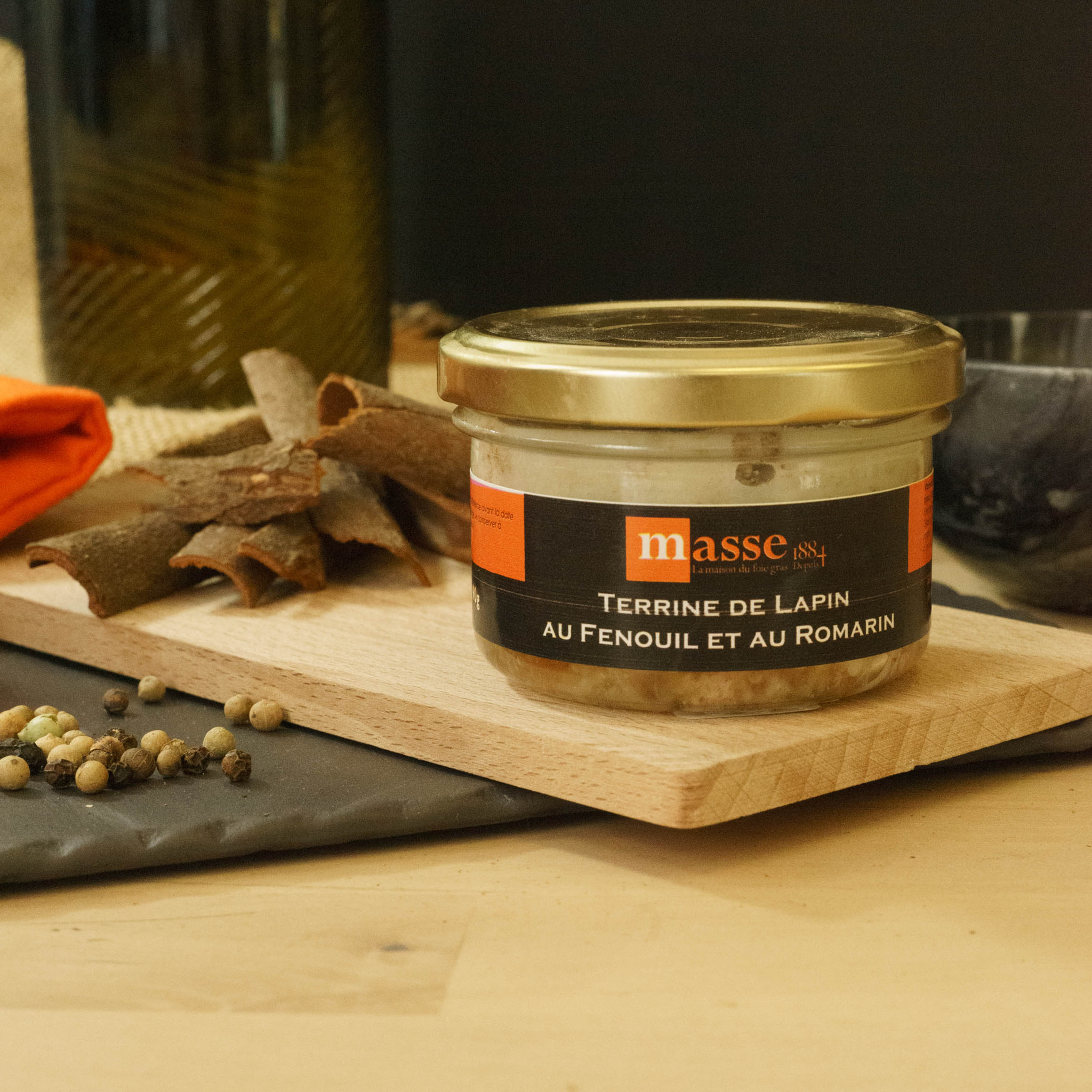 Terrine de lapin fenouil et romarin - 90g - France