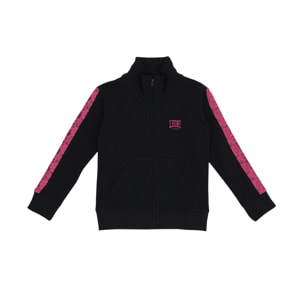 Felpa Leone bambina con zip intera Pink Girl