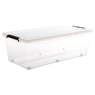 Boîte en plastique transparente 55L Clip N' Box