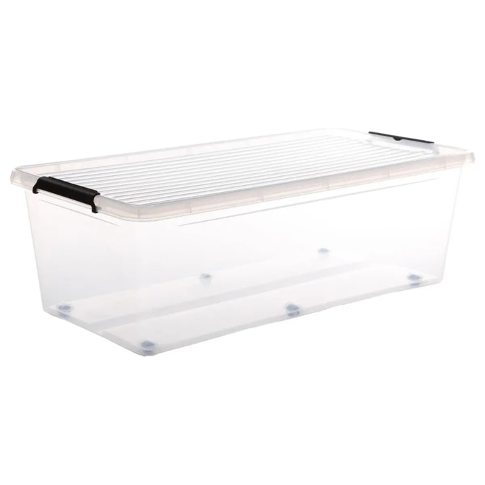 Boîte en plastique transparente 55L Clip N' Box