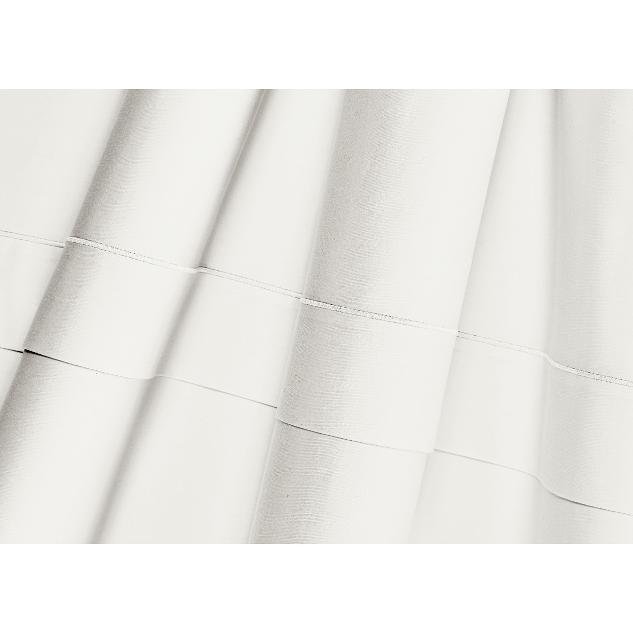 Completo Lenzuola In 100% Raso Cotone Tinta Unita Bianco Misura Letto Matrimoniale