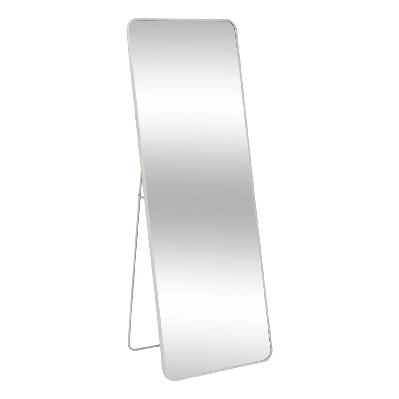 Miroir pied en métal 160x56cm beige