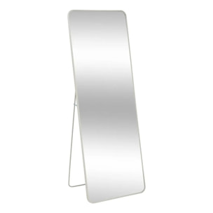 Miroir pied en métal 160x56cm beige