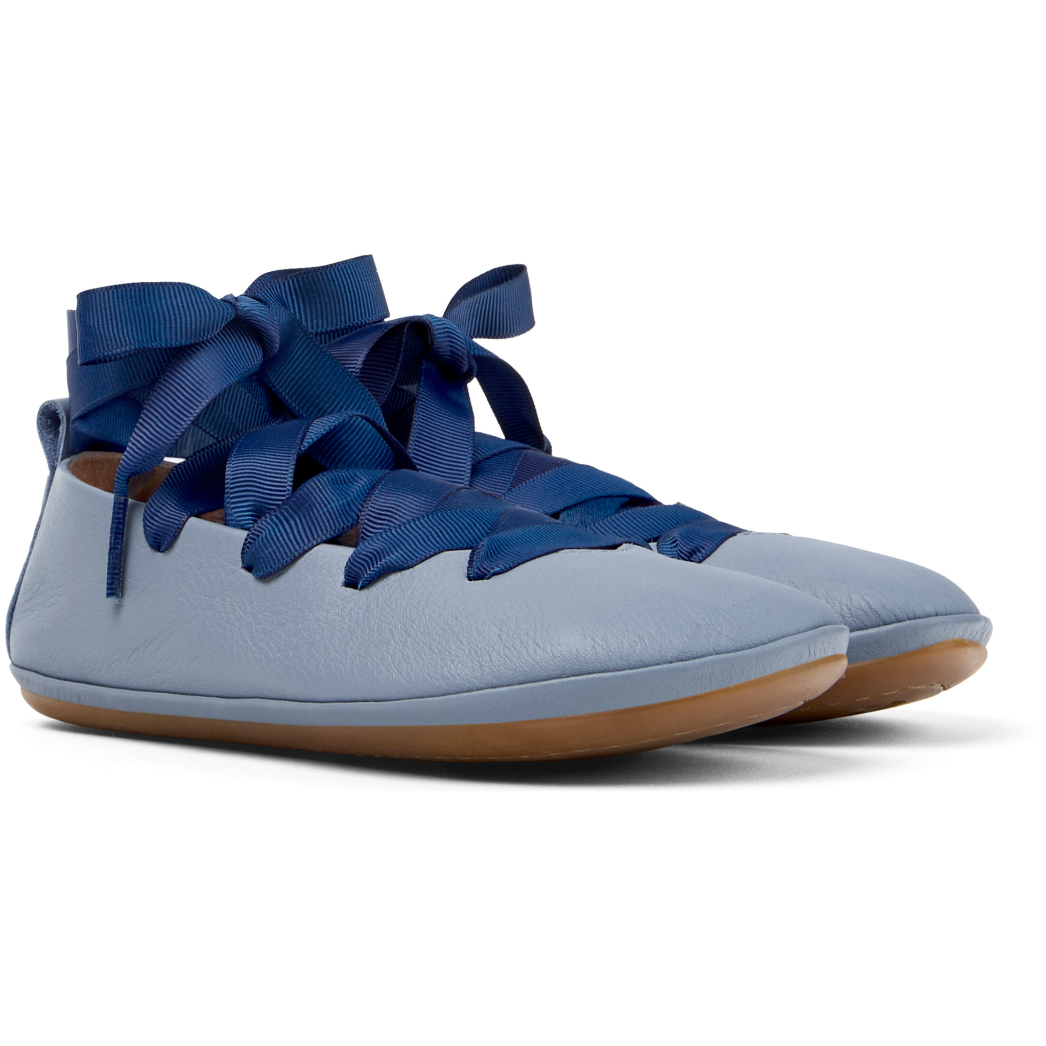 Ballerini - CAMPER Right Kids - Blu - Pelle liscia