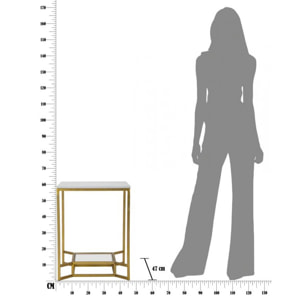TAVOLINETTO DOUBLE MARBLE CHARME1921 BICOLORE