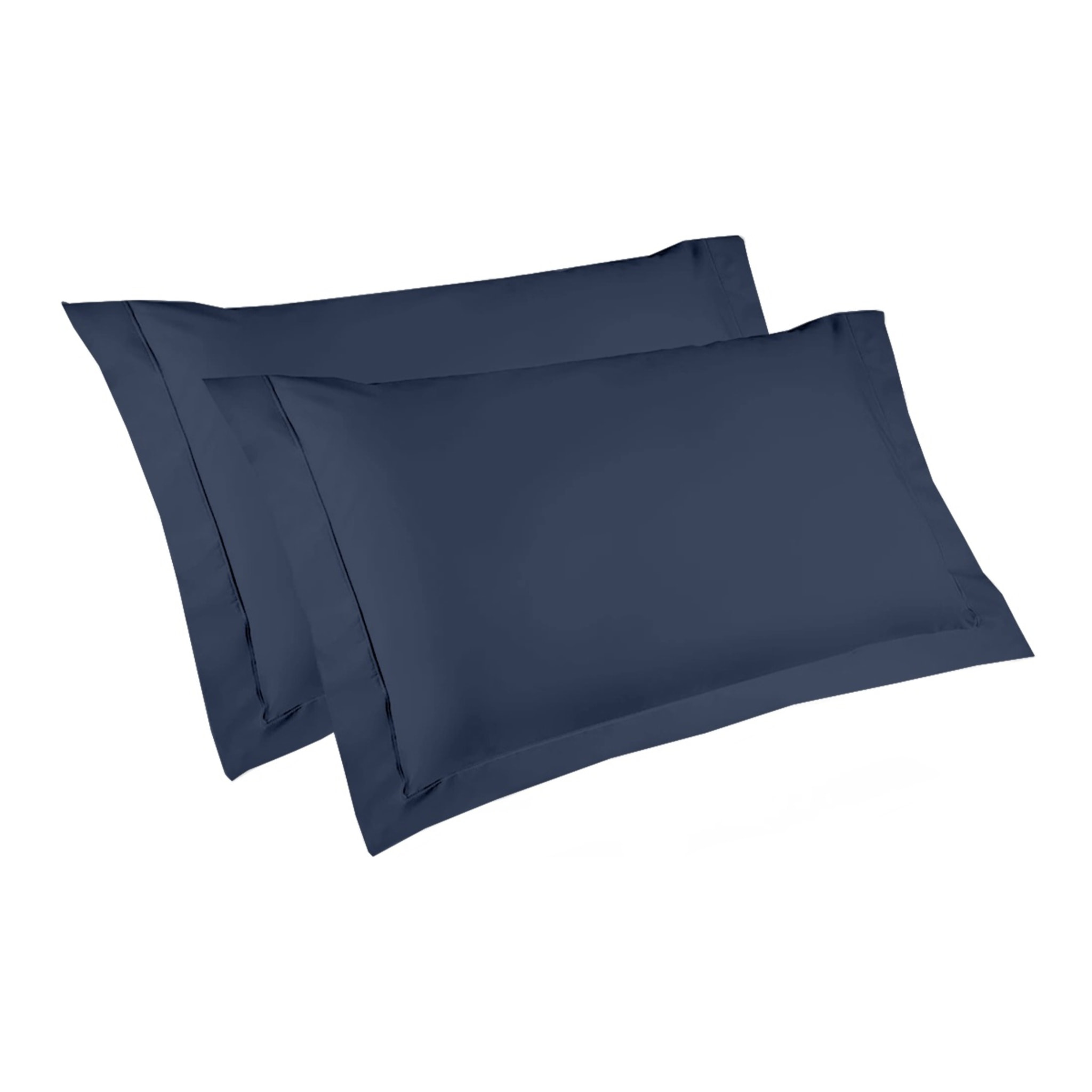 Coppia Federe 3 volani IPERSAN Puro Cotone Blu