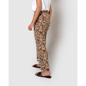 Pantalón viscosa marion marrón