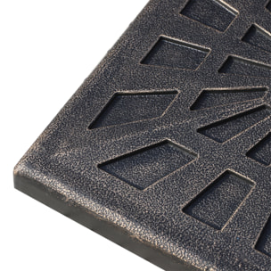 Base de Sombrilla Peso 15 kg Soporte para Parasol de Resina para Mástiles de Ø3,8 cm y Ø4,8 cm para Terraza Patio Jardín Playa 47x47x32 cm Bronce