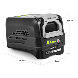 Bateria de litio de 2.0Ah para herramientas jardineria Greencut BT402L