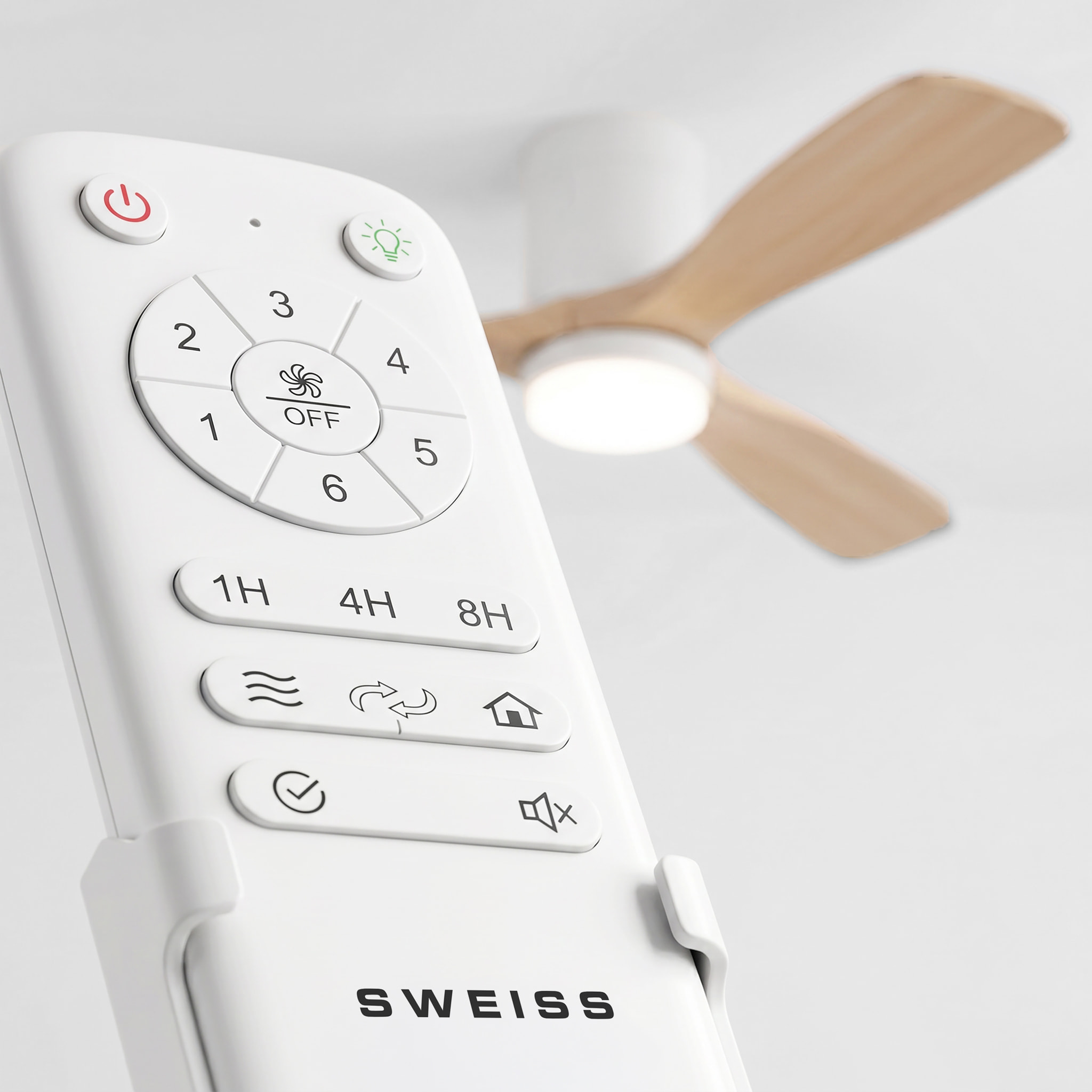 Ventilador de techo FLOW22 con luz LED y mando a distancia