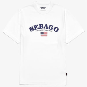 Sebago - T-Shirts & Top Uomo Bianco - WISCASSET