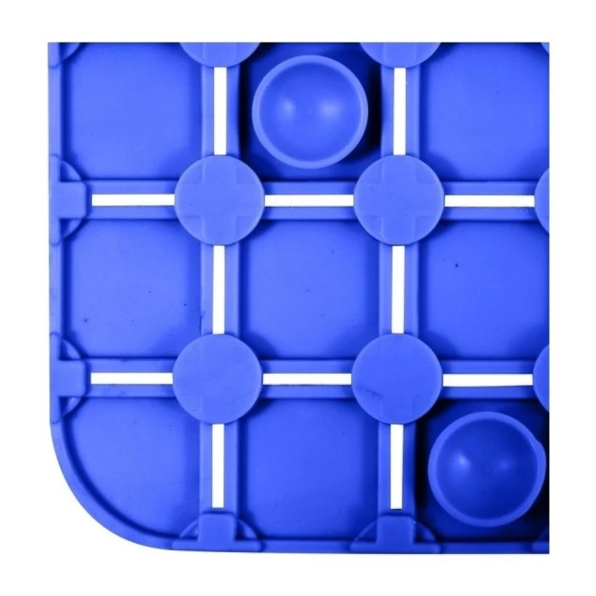 Tapis Fond de douche antidérapant Caoutchouc QUADRO 54x54cm Bleu MSV