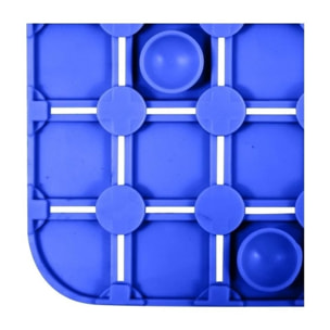 Tapis Fond de douche antidérapant Caoutchouc QUADRO 54x54cm Bleu MSV