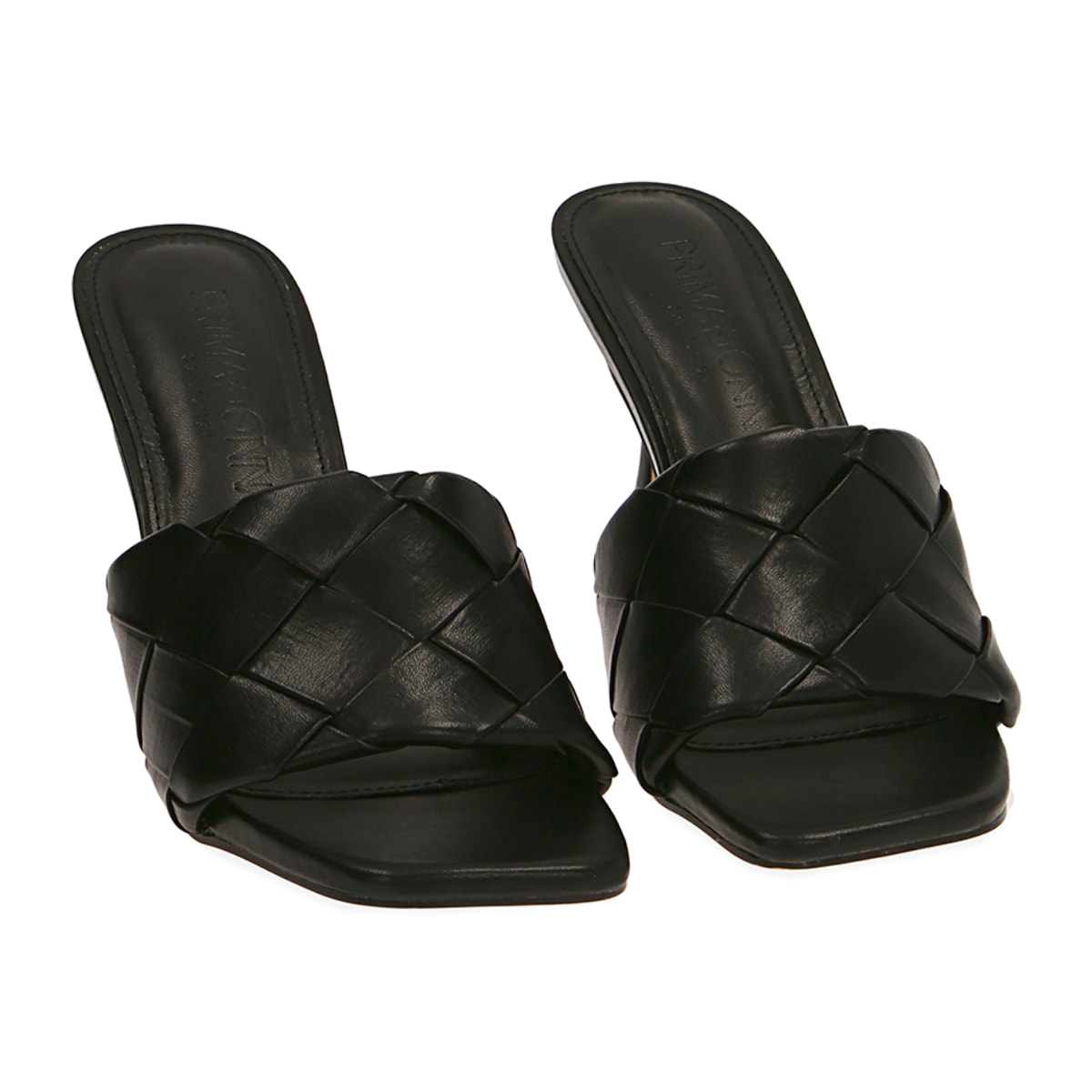 Mules nere, tacco 8 cm