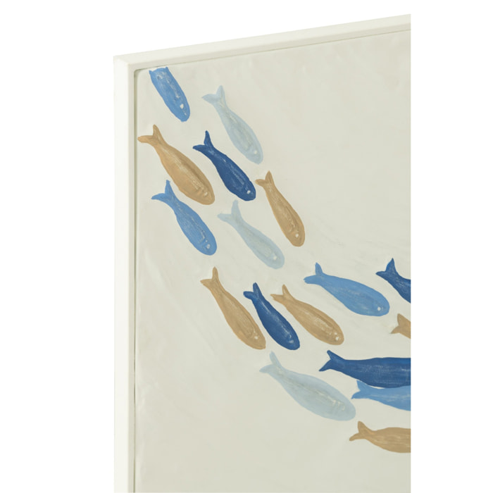 J-Line Decoration Murale Banc De Poisson Doli Fer Mix