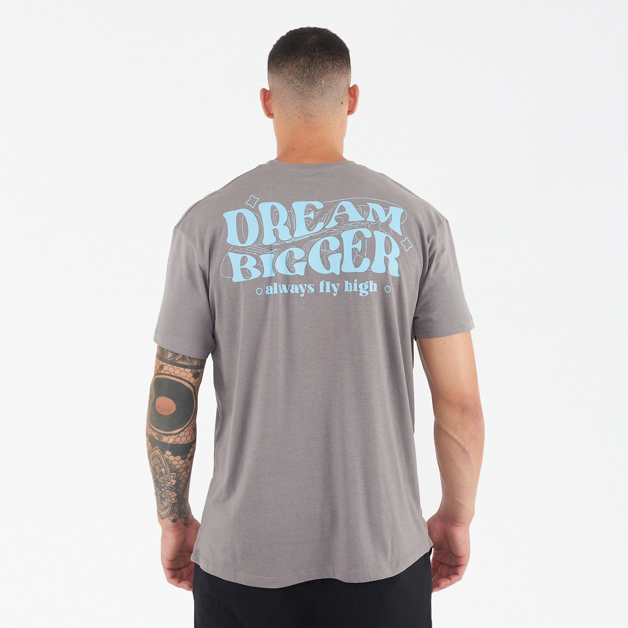 T-shirt in cotone BIGGER grigio