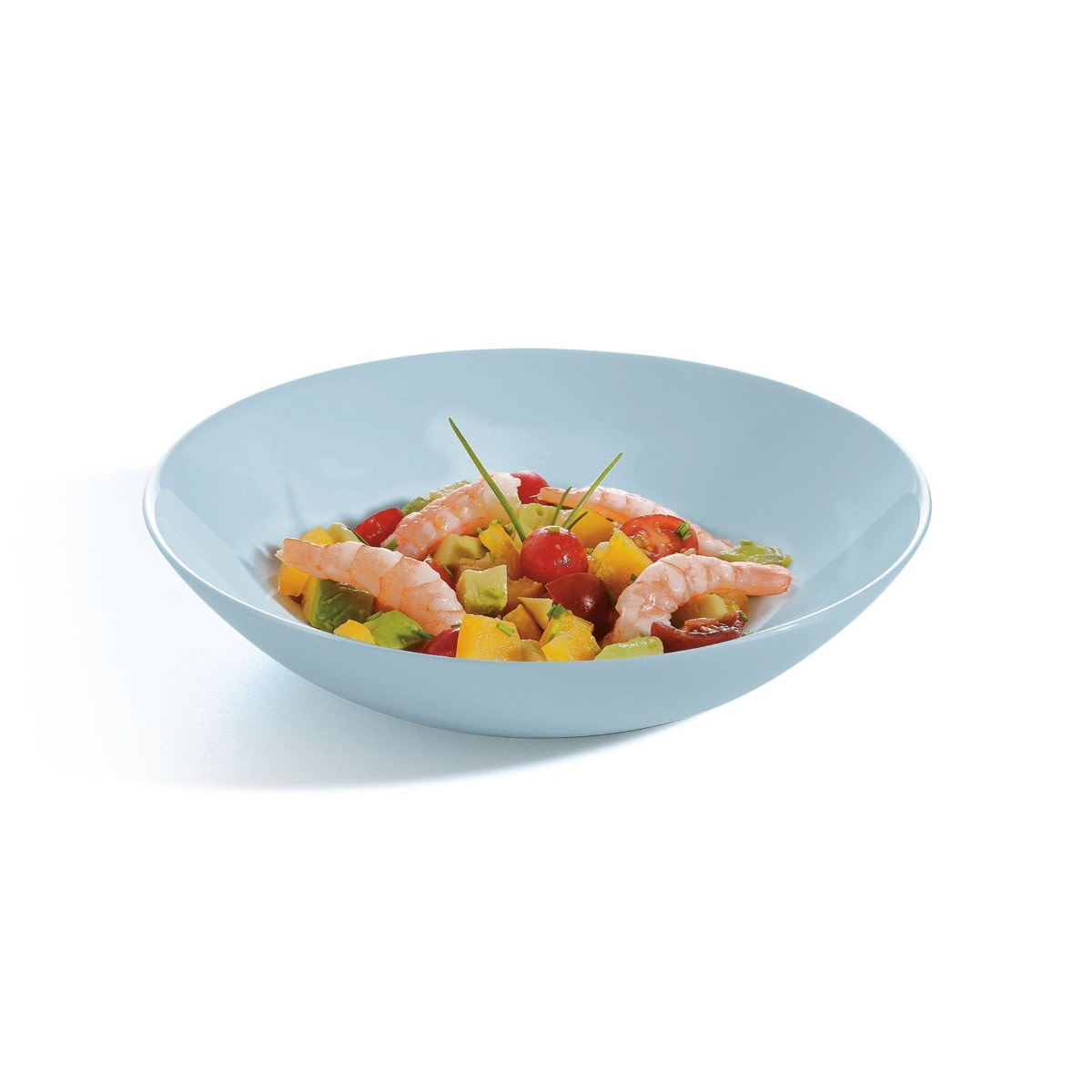 4 assiettes creuses 20cm Diwali Paradise Blue - Luminarc